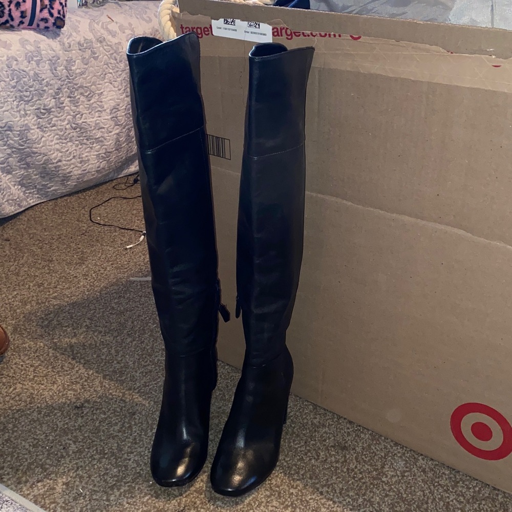 Tory Burch Black Over the Knee Boots - Picture 2 of 3
